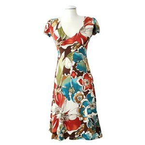 Vintage Gilmour Multicolored Short Sleeve Dress
